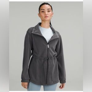 Lululemon Softstreme Cinch-Waist Jacket, Gray, Size 8